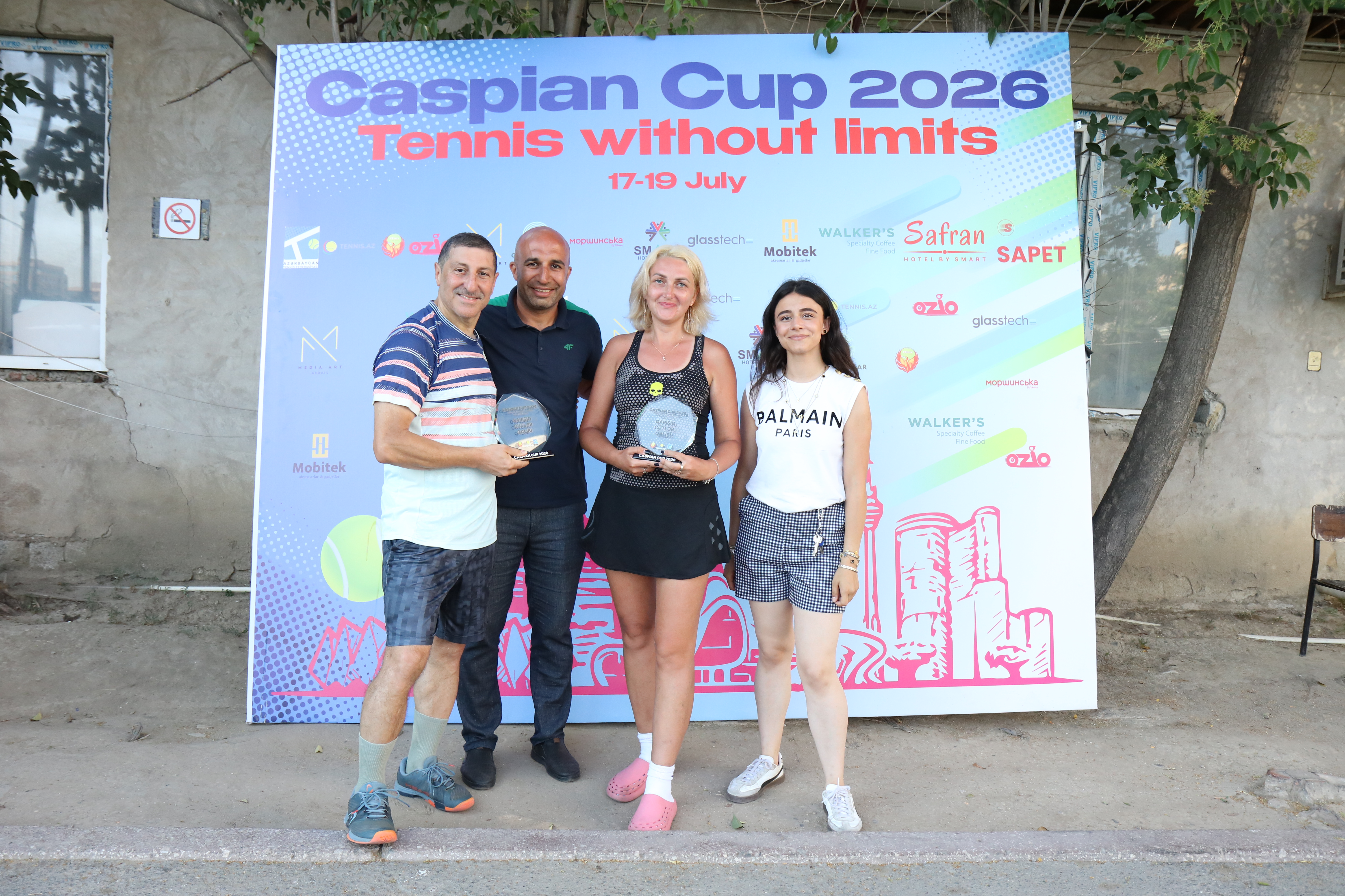 Caspian Cup 2026: Пара Irmik Abayev / Yevgeniya Fokaidi стала победителем категории Mixed Doubles NTRP 7.00